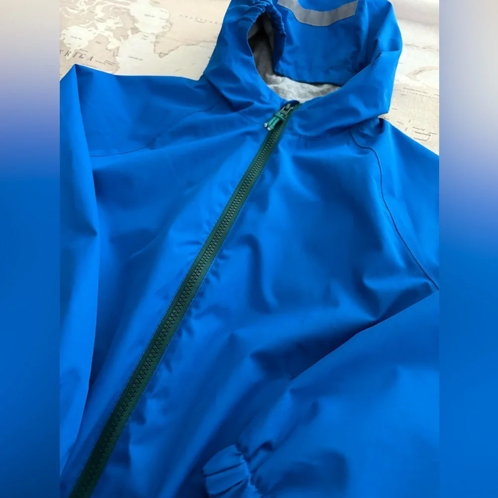 Mini Boden Unisex Hooded Windbreaker Cotton Lined - Zippered Pockets Size 9/10